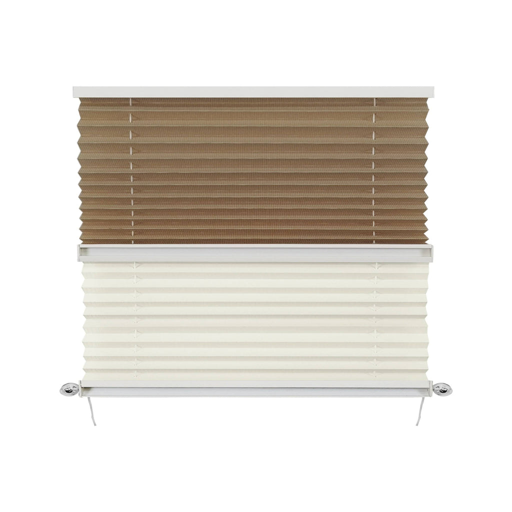 RV Day & Night Pleated Shades Cotton/Sand Stitchbond 32x22 x 24x22 T9608