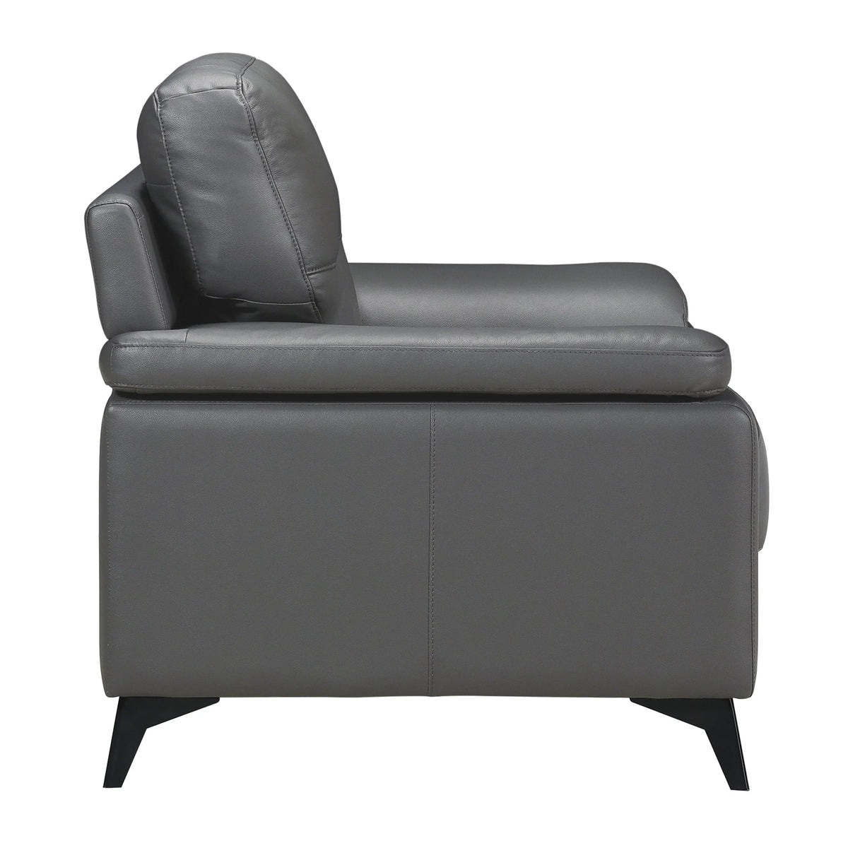 Dark Gray Leather Upholstered Chair H87060