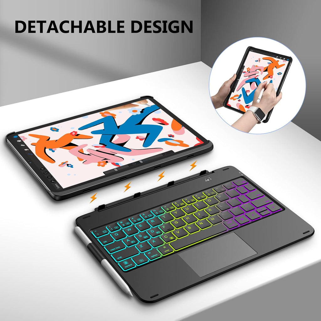 Black Bluetooth Keyboard Case for iPad Pro 11 inch and iPad Air 10.9 U68065