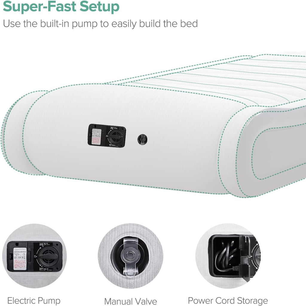 Full Luxury Queen Air Mattress with Built in Pump C4820