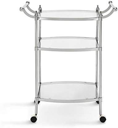 Metal Bar Cart in Chrome N889154