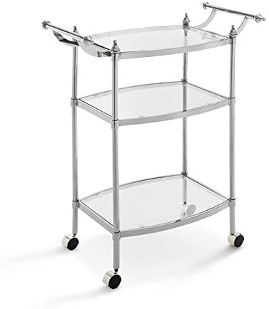Metal Bar Cart in Chrome N889154