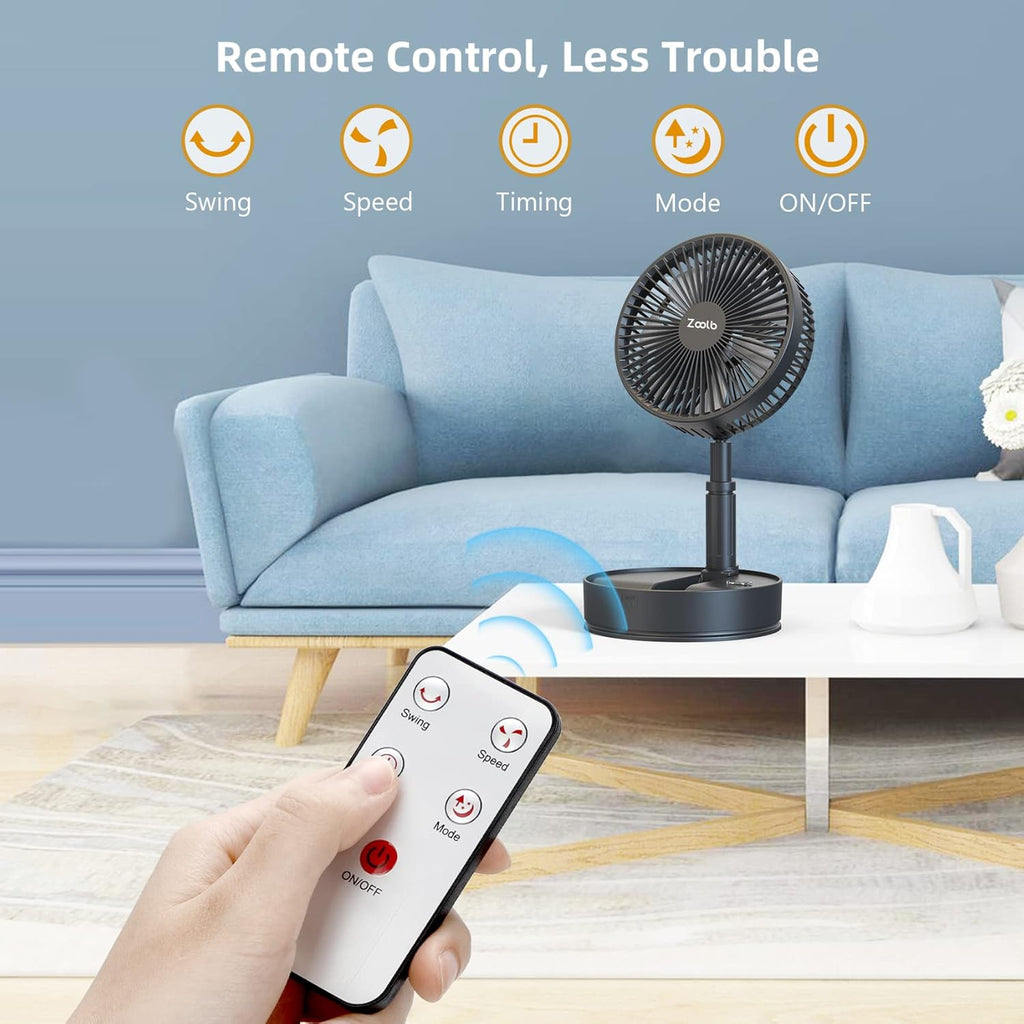 7200mAh Rechargeable Oscillating Portable Standing Fan U17593