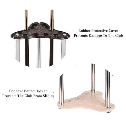 Brown Wood 12 Pool Cue Rack Stand P288