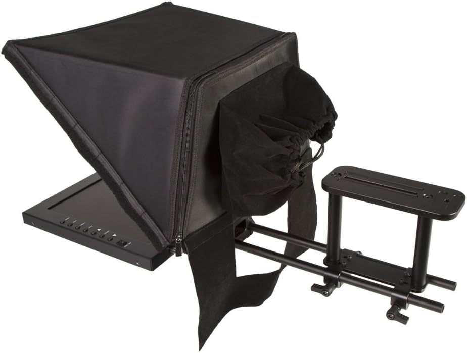 15-inch Adjustable Glass Teleprompter - Black U6767