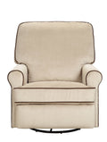 Tan Fabric Swivel Glider Recliner Y2648