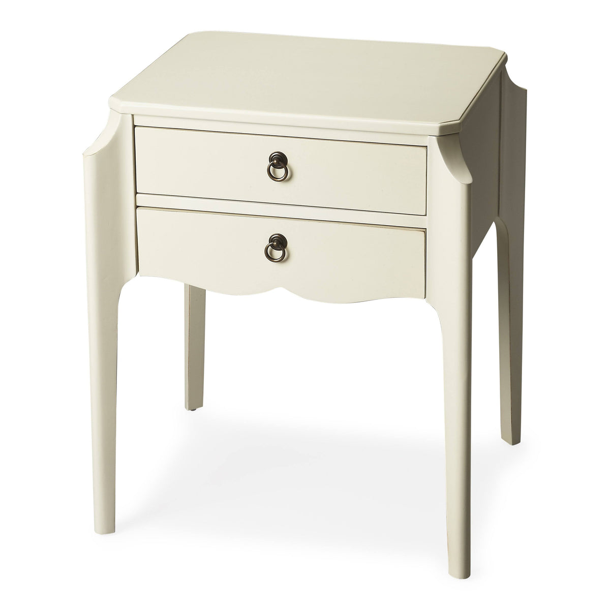 Glossy White Accent Table P5952