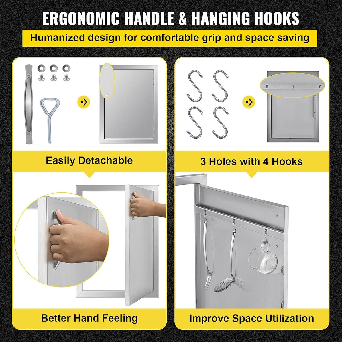 Stainless Steel Access Door 16 x 22 Inch H665
