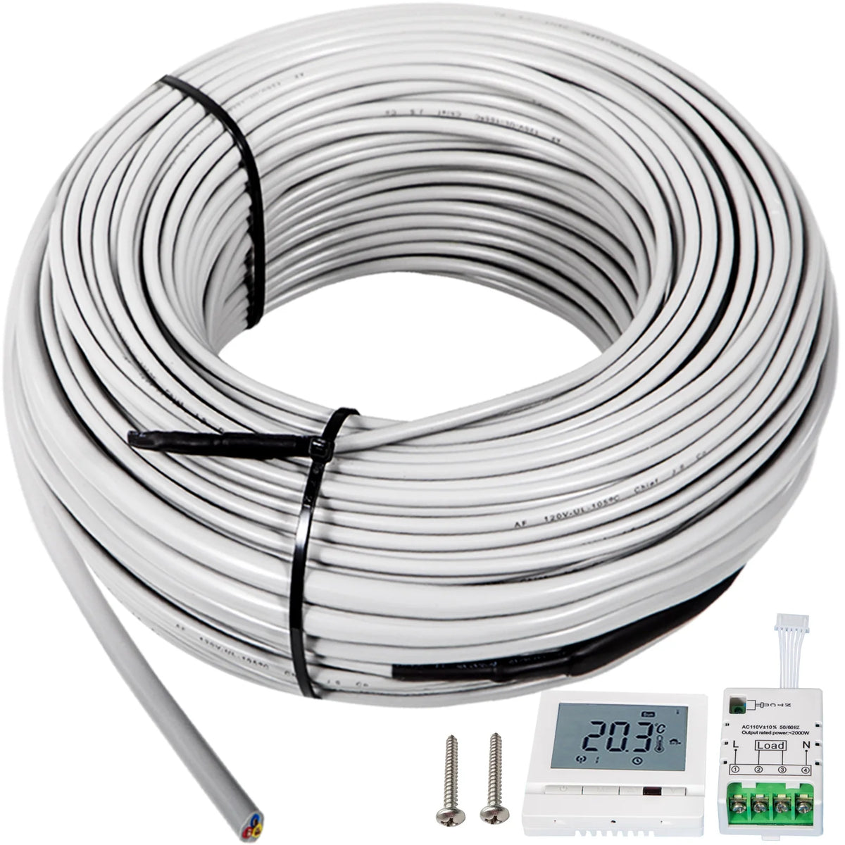 21.4 Square Feet Waterproof Insulated Floor Heating Cable B702