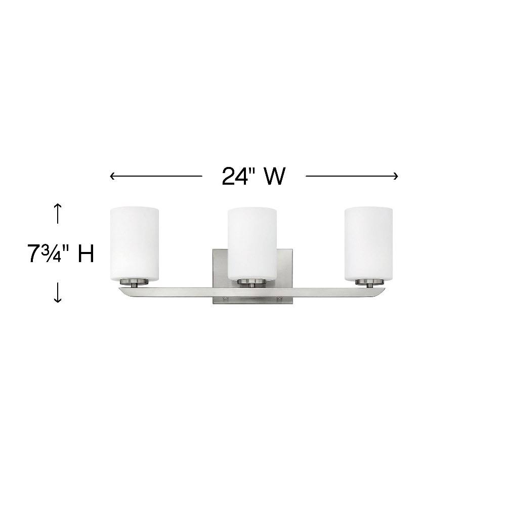 Polished Nickel 3 Light Bath O83773