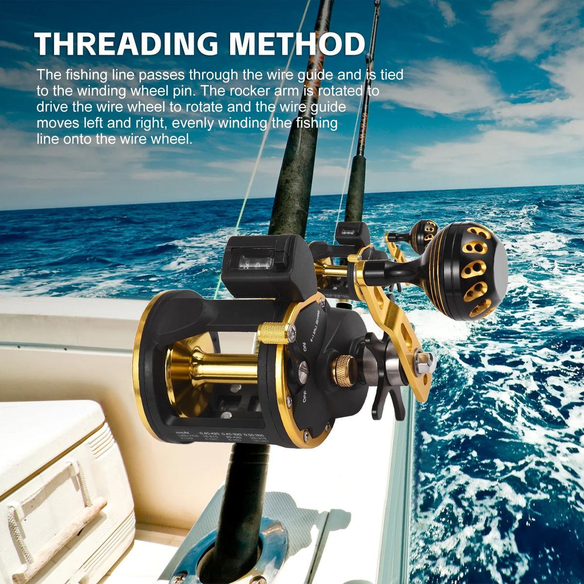 Ice Line Counter Reel 6+1 Ball Reel Saltwater Reel D689465