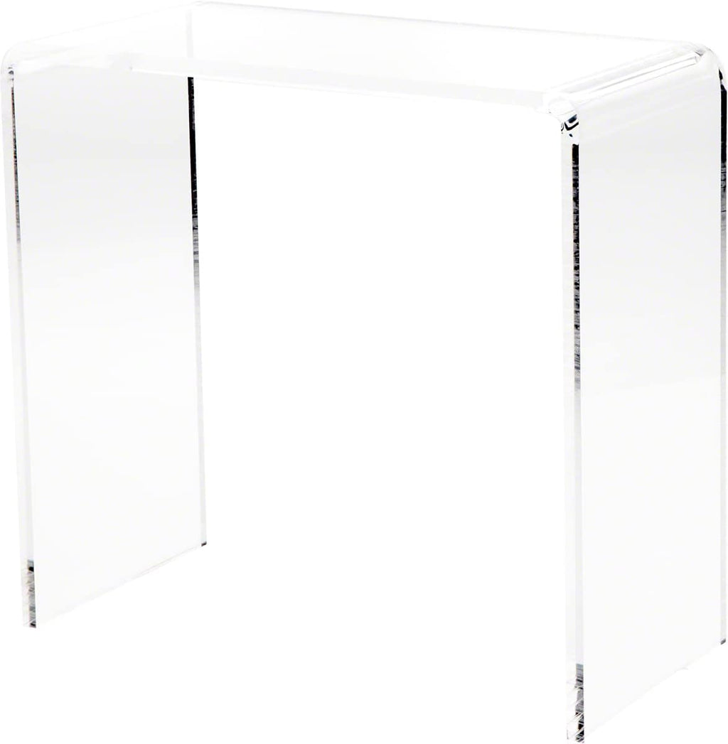 Clear Acrylic Rectangular Display Riser, 12 H x 12 W x 6 D, Pack of 2 M775