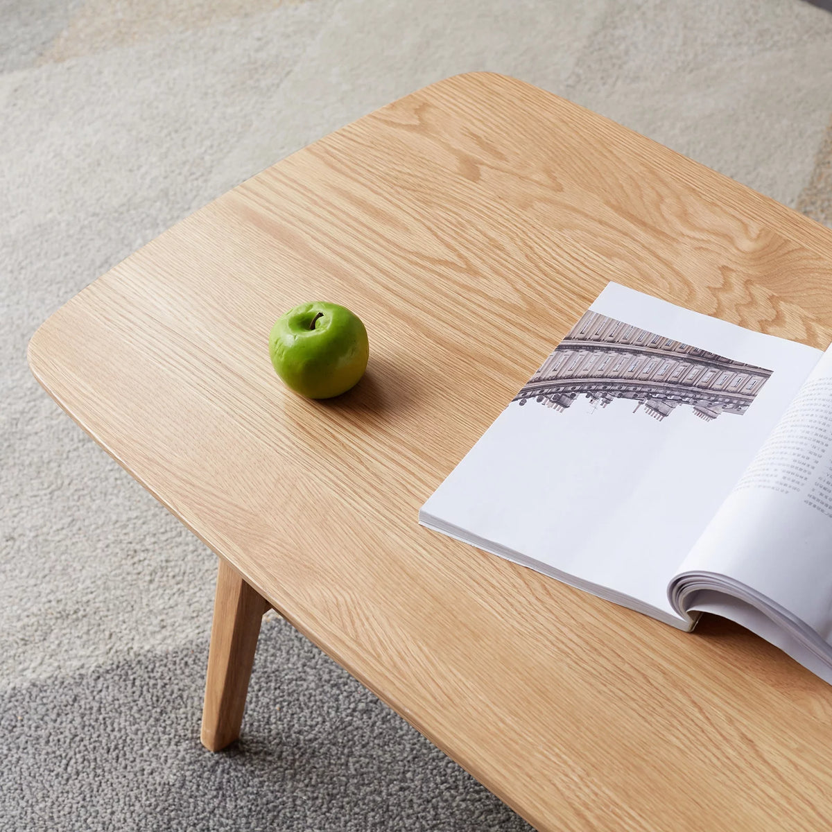 Wood Coffee Table with Storage Shelf X26236