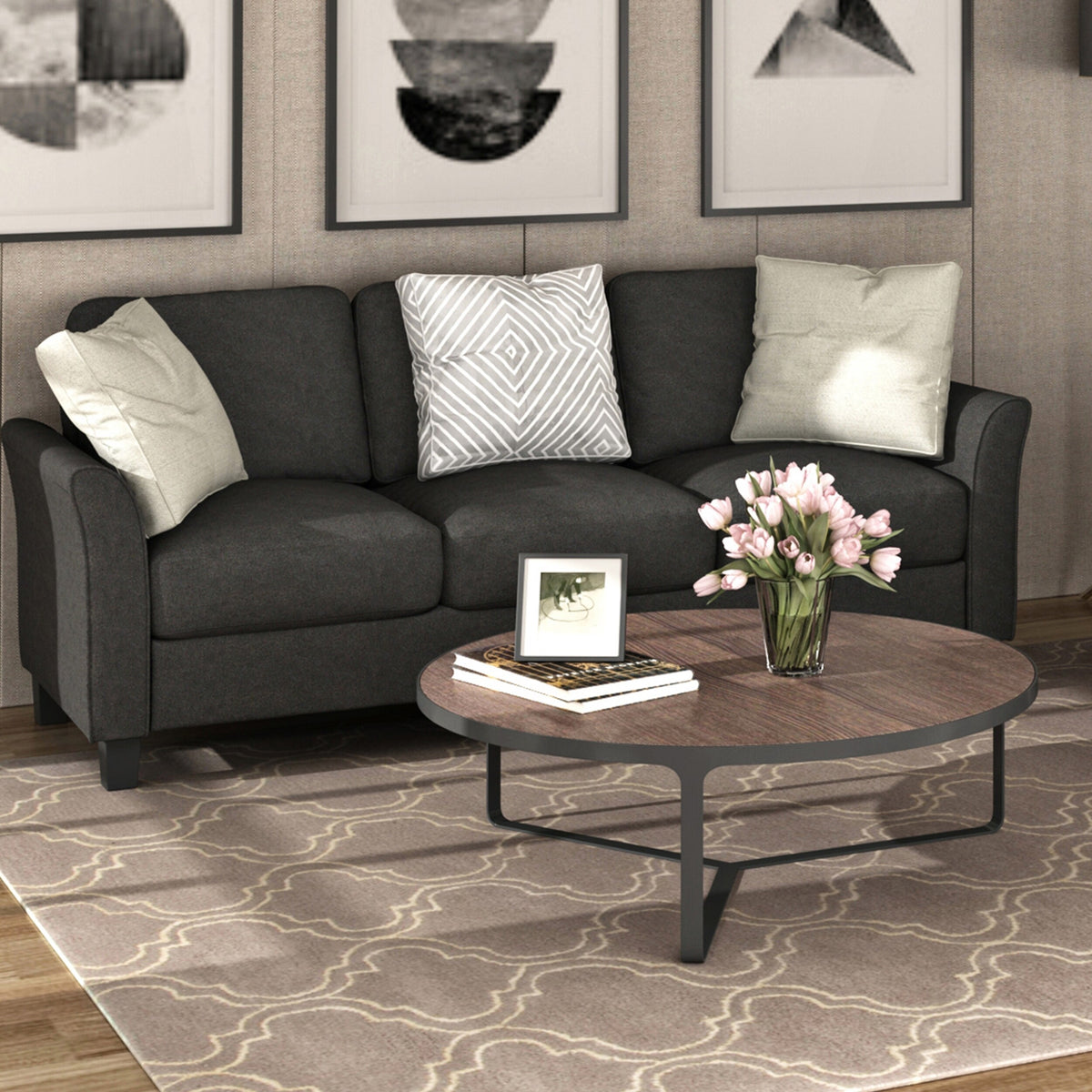 Grey 2-Piece Sofa Set P69778