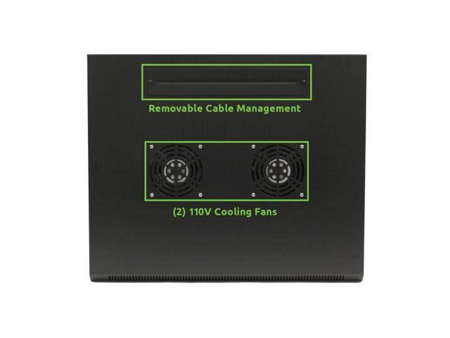 9U Wall Mount Network Server Cabinet Rack Enclosure Glass A903284