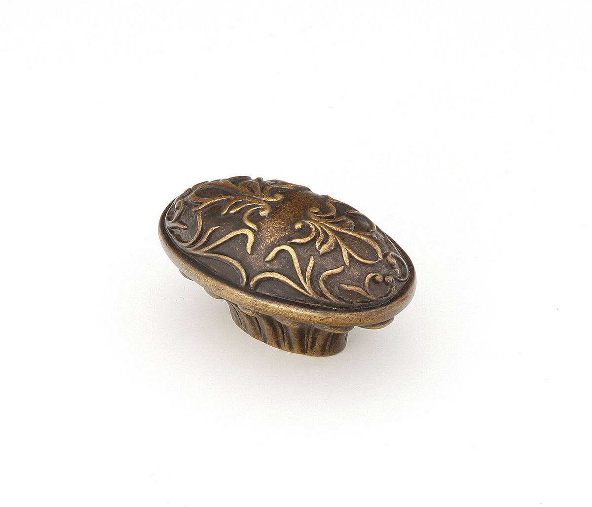Oval Knob, Dark Italian Antique, 5/8 X643807