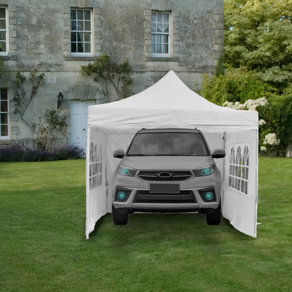 10x10 Ft Adjustable Canopy With Window Wall N89441