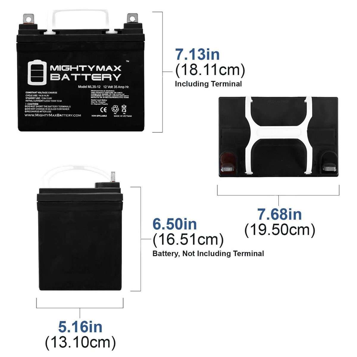 12V 35Ah SLA Battery 2 Pack A82021