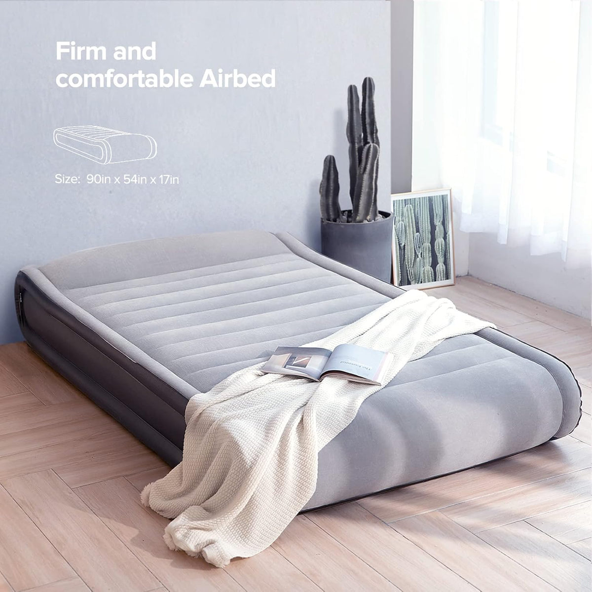 Full Luxury Queen Air Mattress with Built in Pump C4820