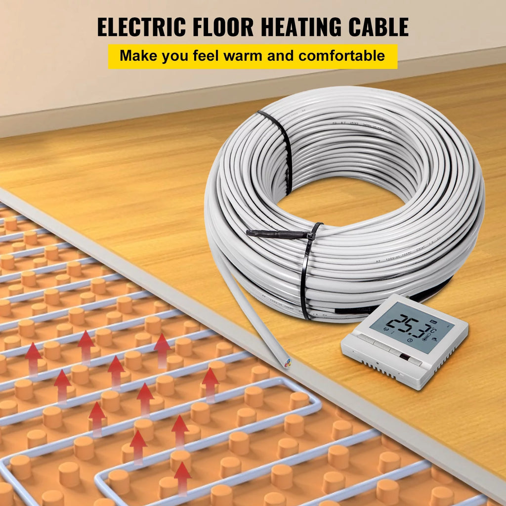 21.4 Square Feet Waterproof Insulated Floor Heating Cable B702