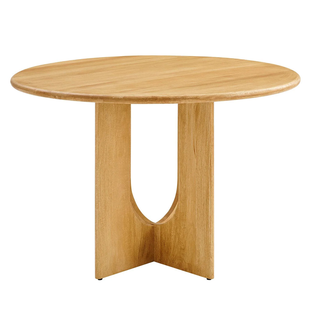 Round 48" Oak Wood Dining Table O98767
