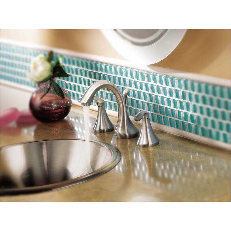 8 in. Widespread 2-Handle Bathroom Faucet Trim Kit in Brushed Nickel P313