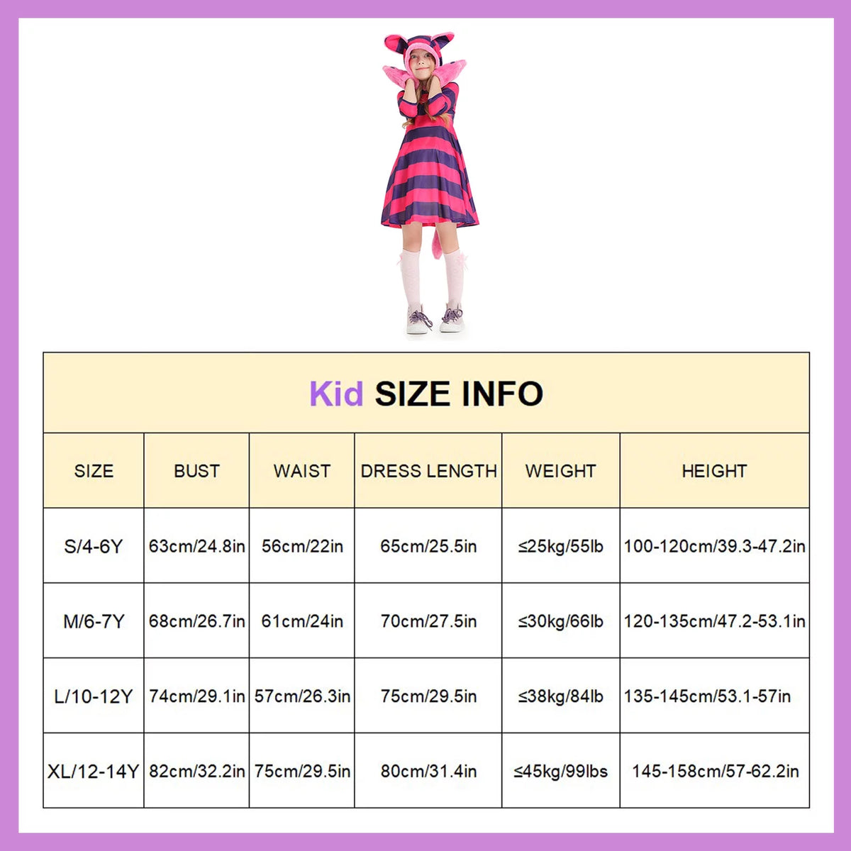 Girl's Cat Costume with Plush Paw K8786
