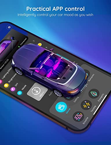 Smart RGB Car LED Lights with App Control H2781