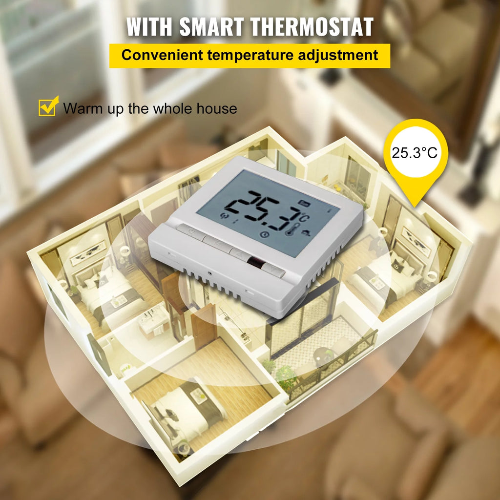 21.4 Square Feet Waterproof Insulated Floor Heating Cable B702