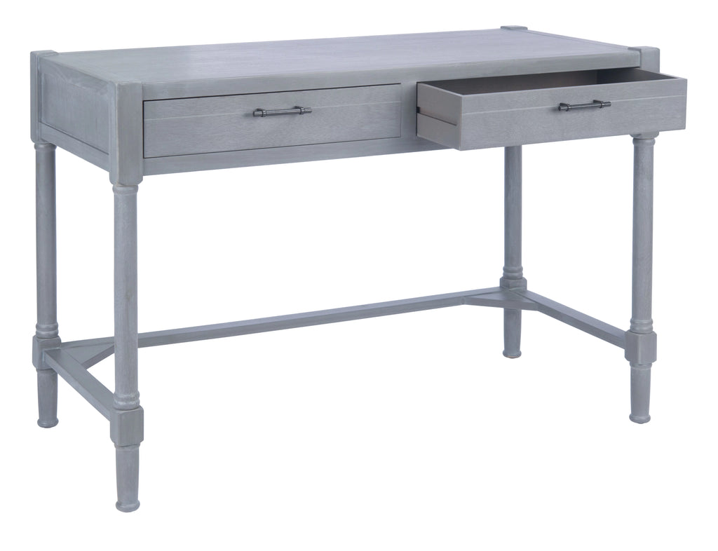 White Washed Grey 2-Drawer Writing Desk A34406