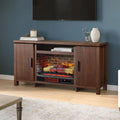 59.5"W Rustic TV Stand with 26" Fireplace Insert P7651