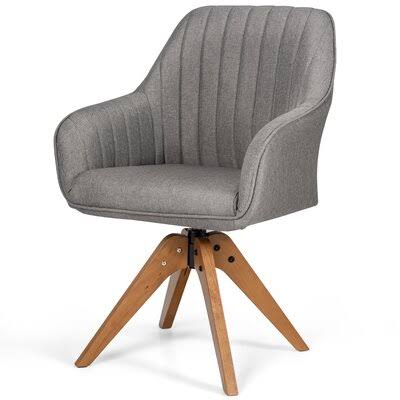 Swivel Armchair Gray Linen X428547
