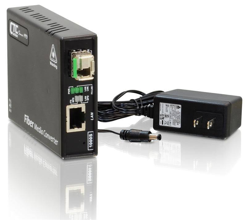 Gigabit Ethernet WDM Single Strand SMF Fiber Media Converter, BiDi T:1550/R:1310nm, 2km J679