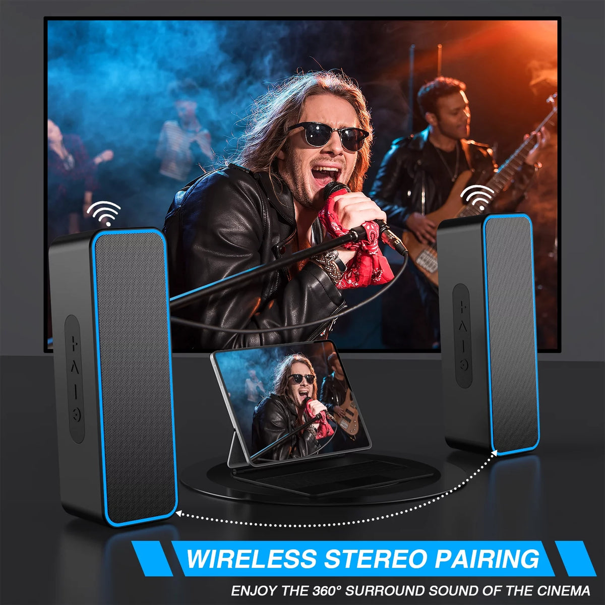Portable Bluetooth Speaker with Loud Stereo Sound B3157