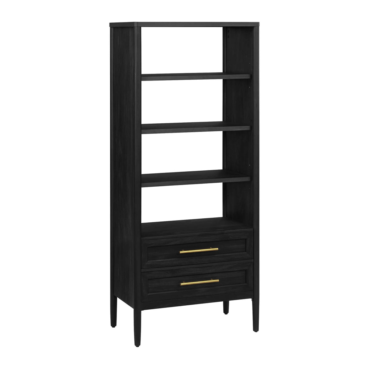 4-Shelf Bookcase with Storage Drawers N760