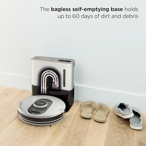 Voice Control Robot Vacuum with Home Mapping, Self-Empty Base, Cool Grey A578428
