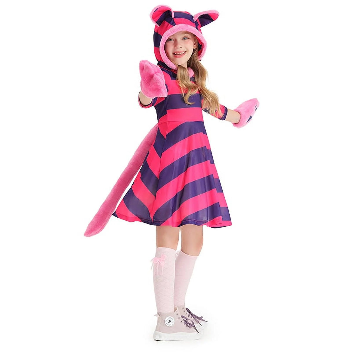 Girl's Cat Costume with Plush Paw K8786