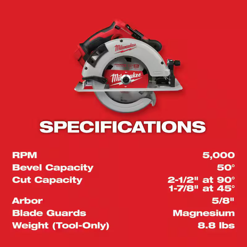 18V Brushless Cordless 7-1/4 in. Circular Saw with Battery I66921