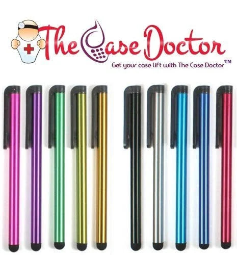 100 Pack Colorful Metal Capacitive Stylus Pens A4943