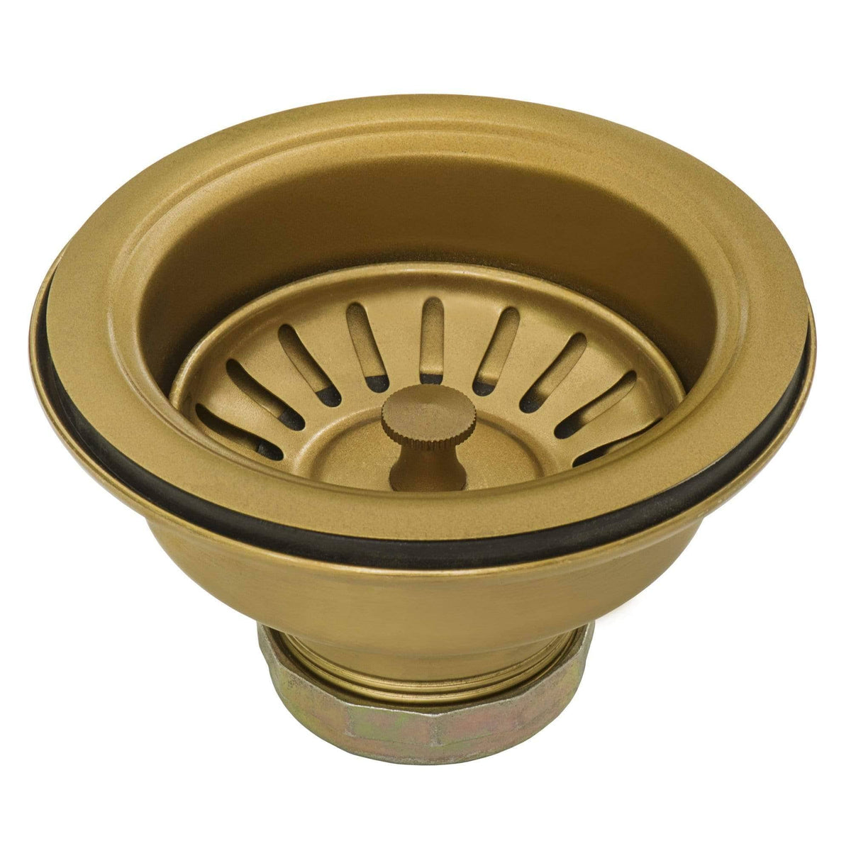 30-Inch Apron-Front Farmhouse Kitchen Sink Brass Tone Matte Gold Stainless Steel Single Bowl T955322