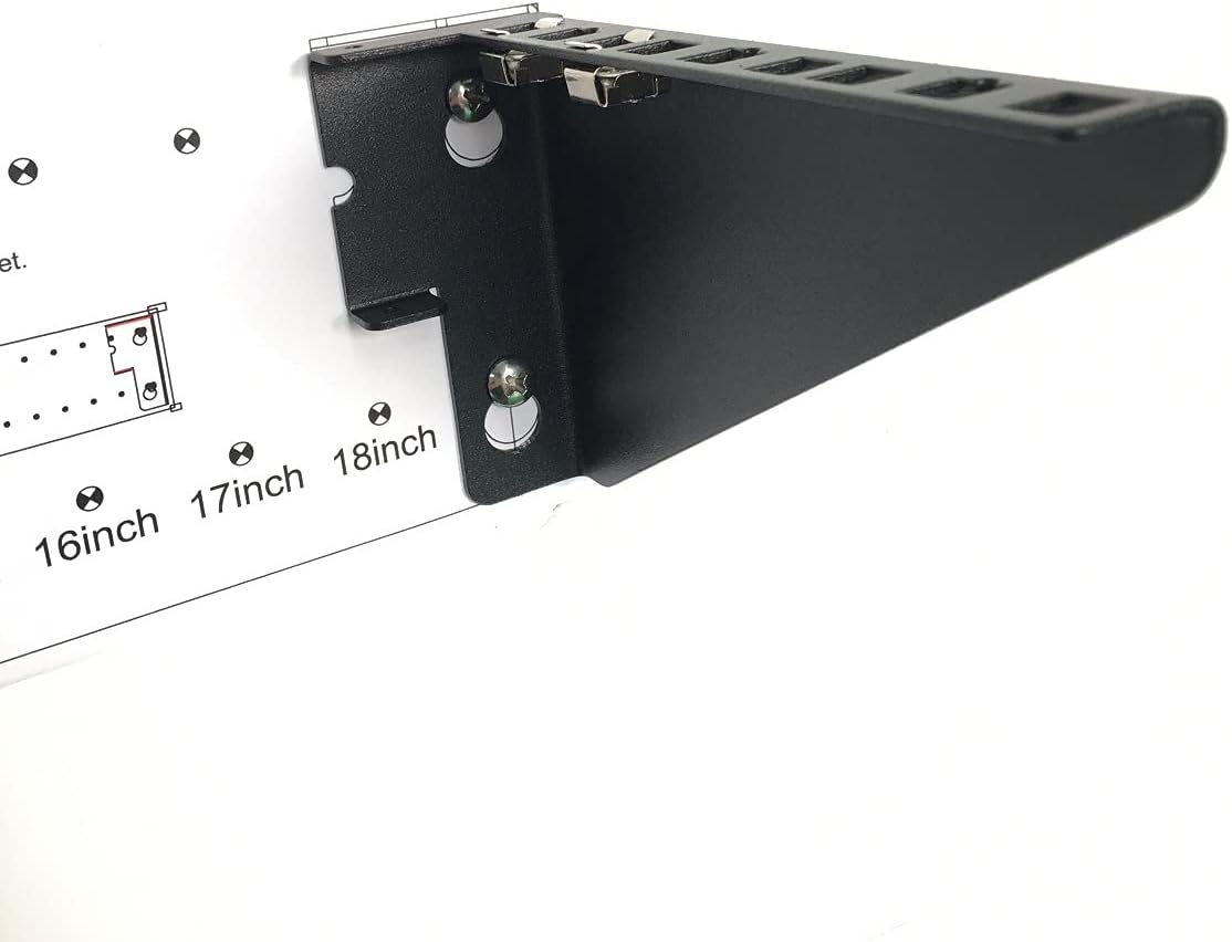 2U Light-Loading Foldable 19 Inches Cold Rolled Steel Vertical Wall Mount Rack N8779