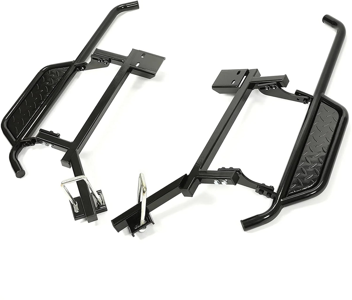Black Steel Nerf Bars Step Down Kit M27159