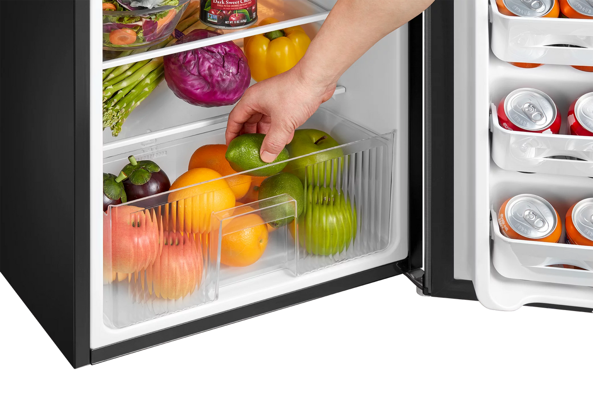 3.2 Cu ft Two Door Compact Refrigerator with Freezer T721207
