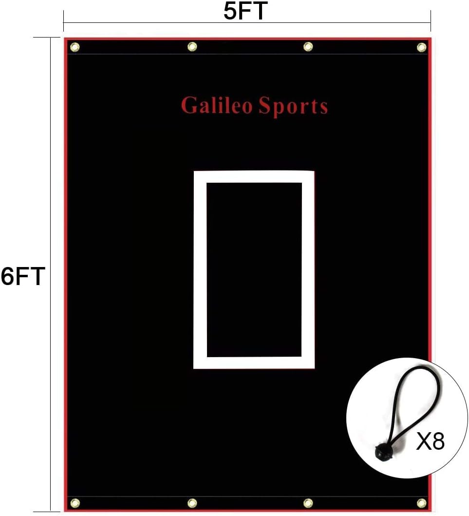 Rubber Vinyl Baseball Backstop with Strike Zone L59681