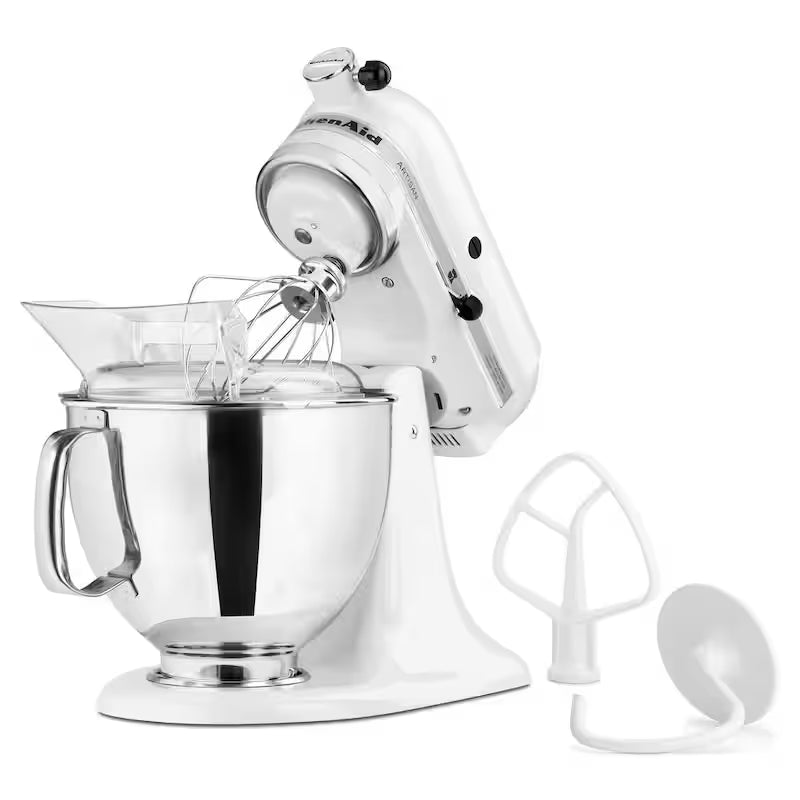 5 qt. 10-Speed White Stand Mixer with Attachments Z43088