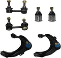 Front Upper Control Arms Ball Joints Sway Bars 6pc Set M7277