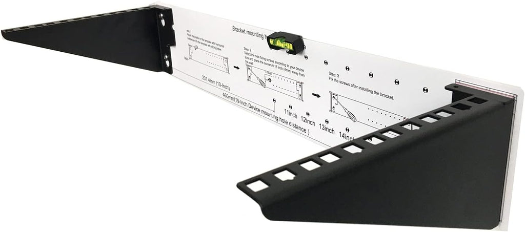 2U Light-Loading Foldable 19 Inches Cold Rolled Steel Vertical Wall Mount Rack N8779