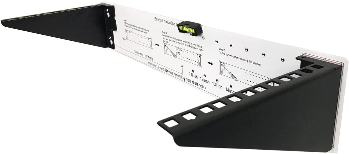 2U Light-Loading Foldable 19 Inches Cold Rolled Steel Vertical Wall Mount Rack N8779