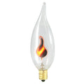 3 Watt Incandescent Flame Tip Chandelier Bulb Candelabra Base 15 Packs Y220