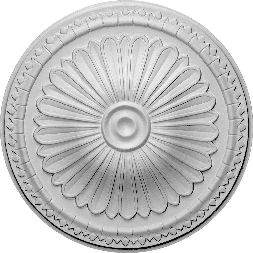Hand-Painted Burnished Mahogany Crackle Ceiling Medallion D39481